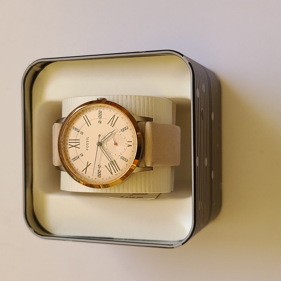 FOSSIL Gazer Pink Dial Ladies Multifunction Watch ES4163 - Picture 8 of 9